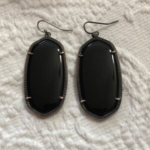 Kendra Scott Earrings Black Statement Hook Earrings